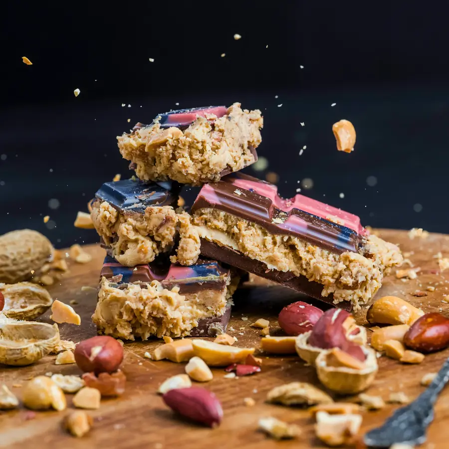 Barra de Fudge com Manteiga de Amendoim