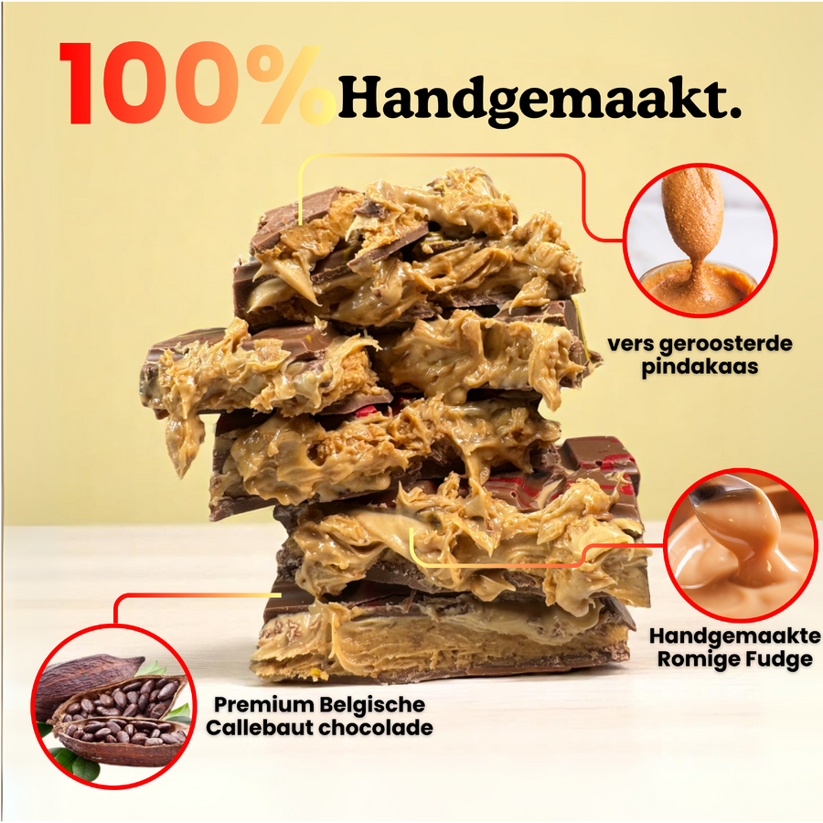 Barra de Fudge com Manteiga de Amendoim